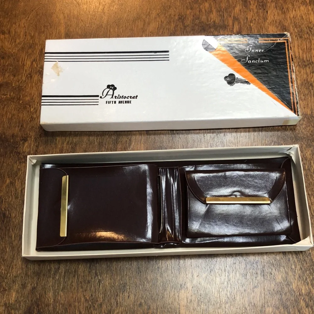 Authentic vintage ARISTOCRAT fifth Avenue brown wallet‎ - Picture 5 of 15